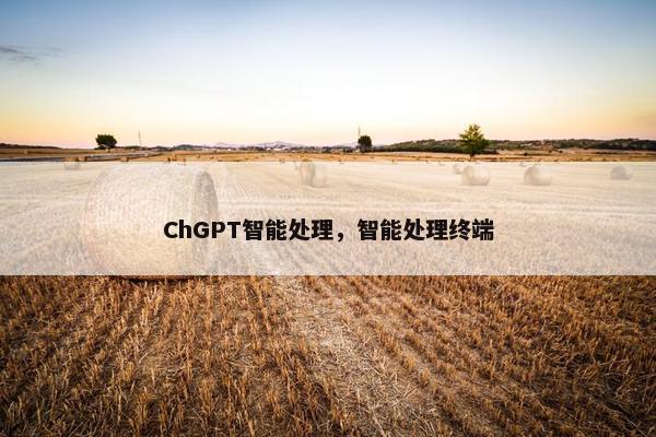 ChGPT智能处理，智能处理终端