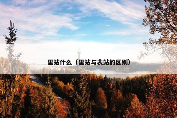 里站什么（里站与表站的区别）