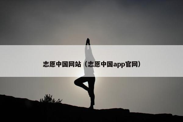 志愿中国网站（志愿中国app官网）