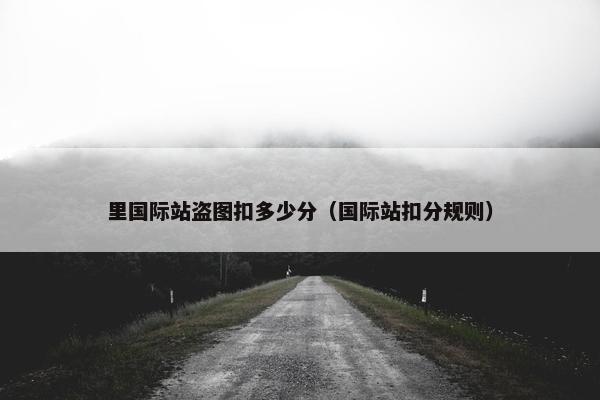 里国际站盗图扣多少分（国际站扣分规则）