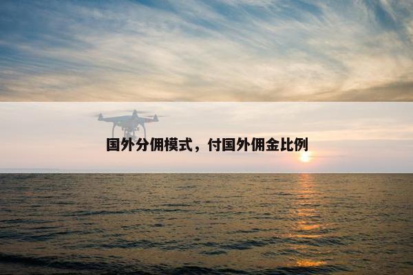 国外分佣模式，付国外佣金比例