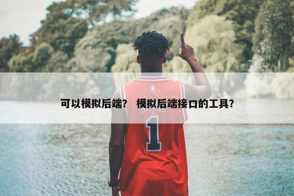 可以模拟后端？ 模拟后端接口的工具？