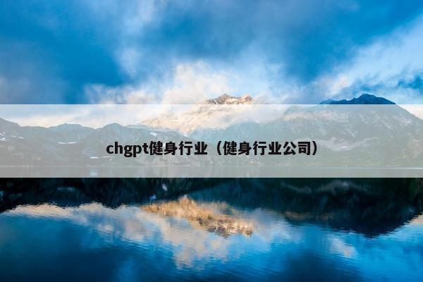 chgpt健身行业（健身行业公司）
