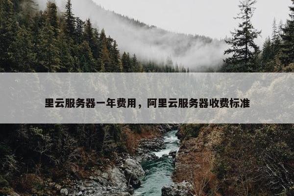 里云服务器一年费用，阿里云服务器收费标准