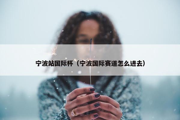 宁波站国际杯（宁波国际赛道怎么进去）