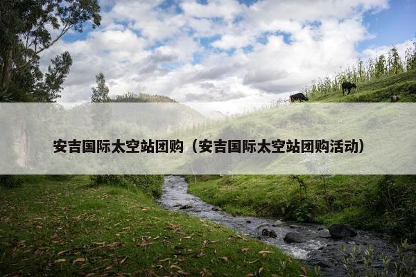 安吉国际太空站团购（安吉国际太空站团购活动）