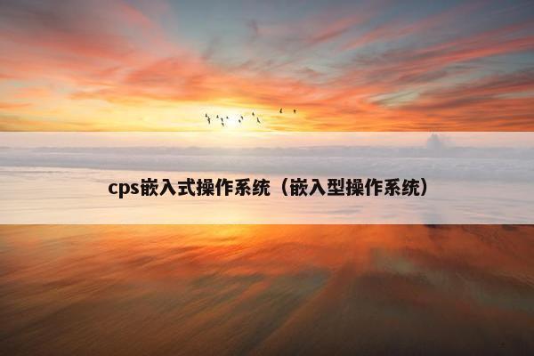 cps嵌入式操作系统（嵌入型操作系统）