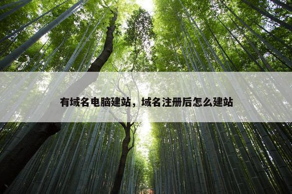 有域名电脑建站，域名注册后怎么建站
