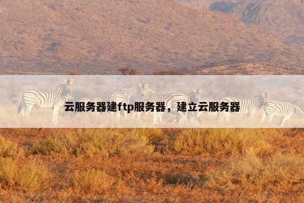 云服务器建ftp服务器，建立云服务器