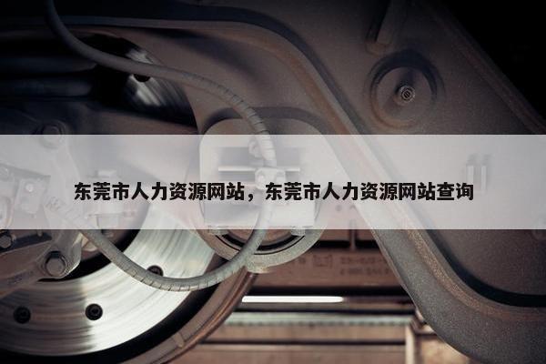 东莞市人力资源网站，东莞市人力资源网站查询