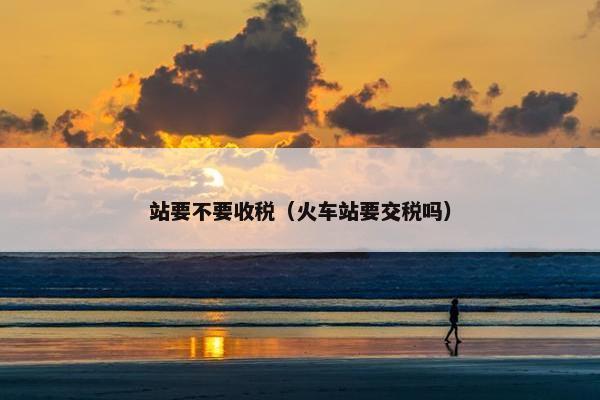 站要不要收税（火车站要交税吗）