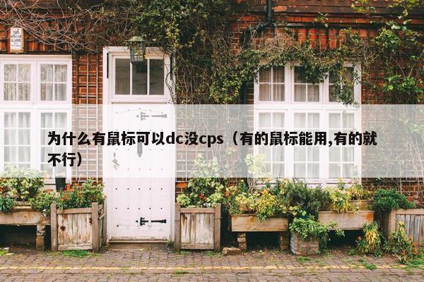 为什么有鼠标可以dc没cps（有的鼠标能用,有的就不行）