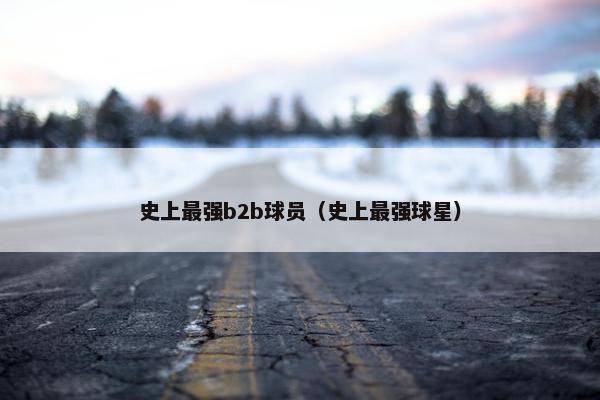 史上最强b2b球员（史上最强球星）