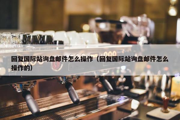 回复国际站询盘邮件怎么操作（回复国际站询盘邮件怎么操作的）