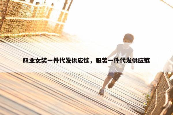 职业女装一件代发供应链，服装一件代发供应链