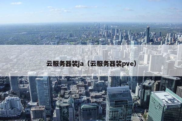 云服务器装ja（云服务器装pve）