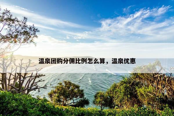 温泉团购分佣比例怎么算，温泉优惠