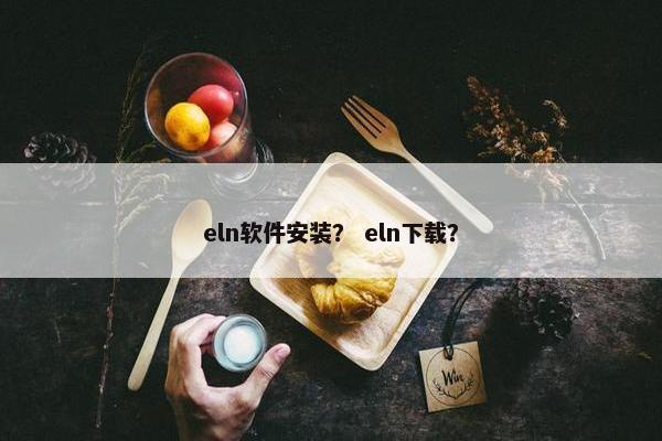 eln软件安装？ eln下载？