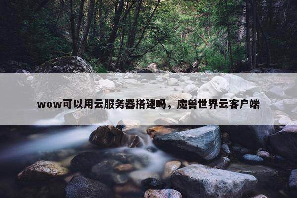 wow可以用云服务器搭建吗，魔兽世界云客户端