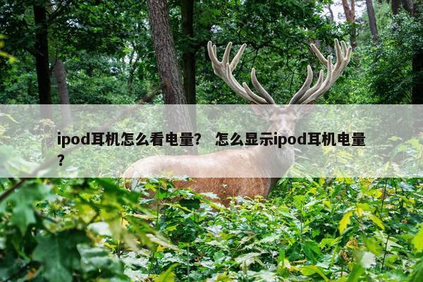 ipod耳机怎么看电量？ 怎么显示ipod耳机电量？