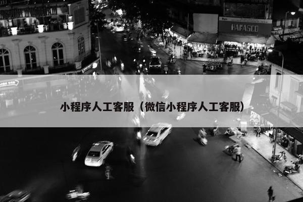小程序人工客服（微信小程序人工客服）