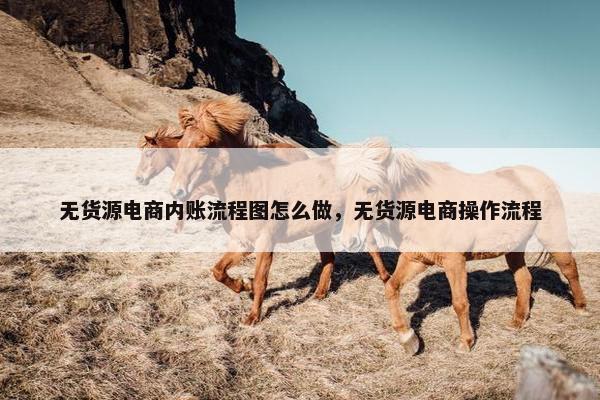 无货源电商内账流程图怎么做，无货源电商操作流程
