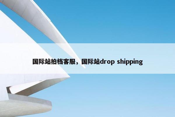 国际站拍档客服，国际站drop shipping