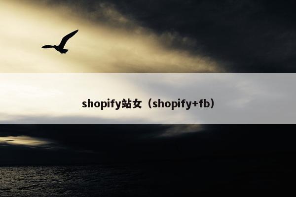 shopify站女（shopify+fb）