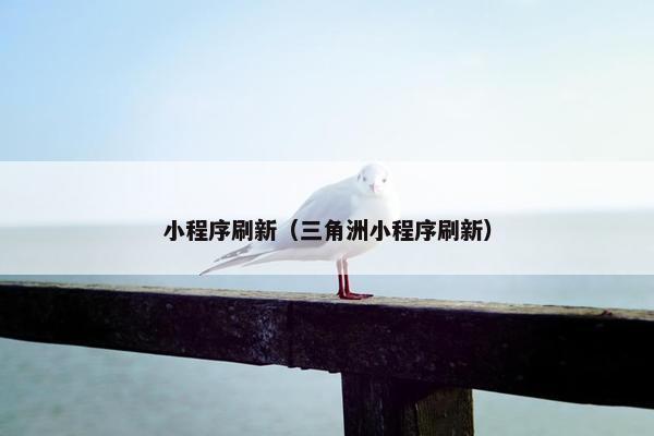 小程序刷新（三角洲小程序刷新）