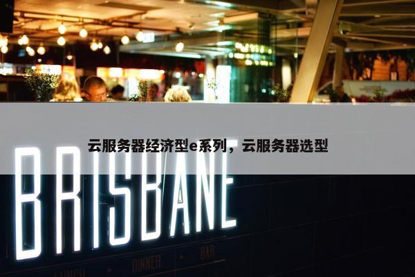 云服务器经济型e系列，云服务器选型
