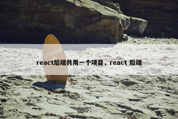 react后端共用一个项目，react 后端