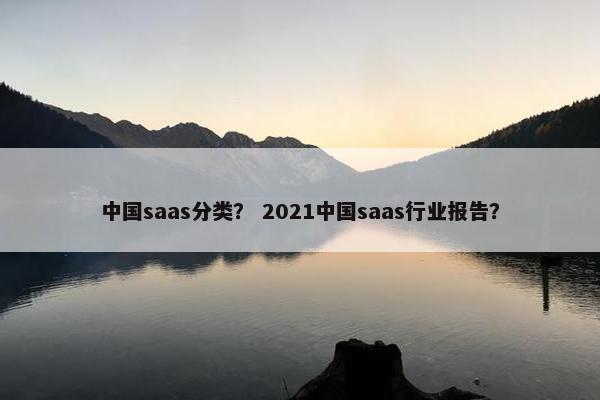 中国saas分类？ 2021中国saas行业报告？