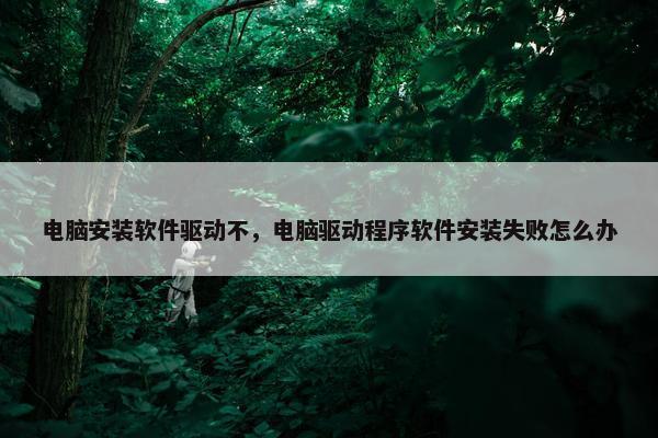 电脑安装软件驱动不，电脑驱动程序软件安装失败怎么办