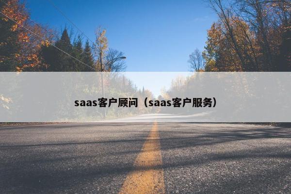 saas客户顾问（saas客户服务）