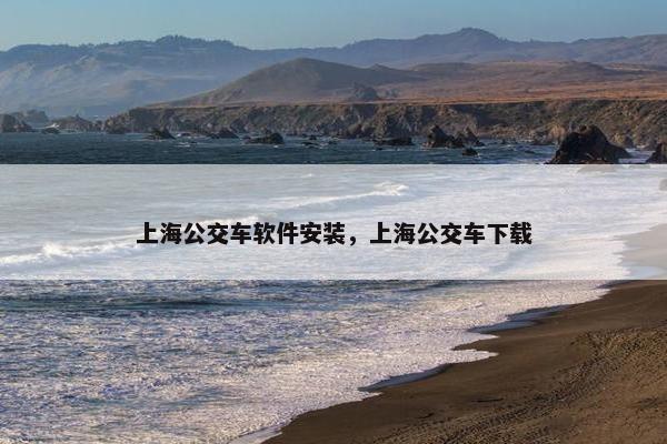上海公交车软件安装，上海公交车下载