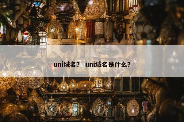 uni域名？ uni域名是什么？