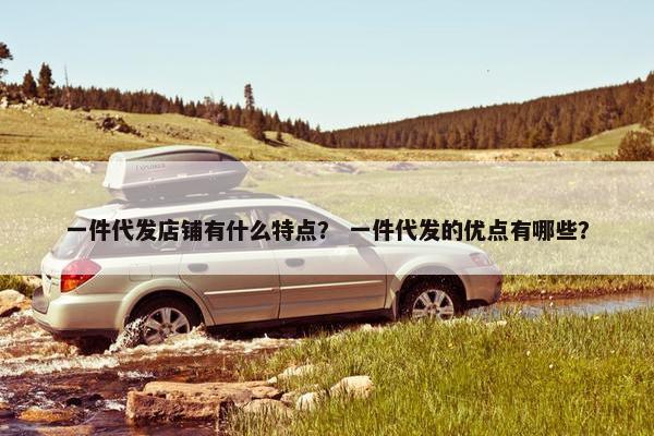 一件代发店铺有什么特点？ 一件代发的优点有哪些？