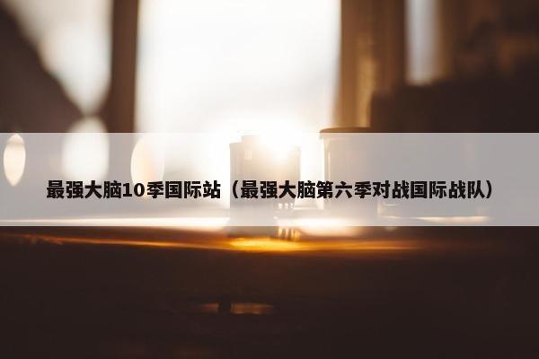 最强大脑10季国际站（最强大脑第六季对战国际战队）
