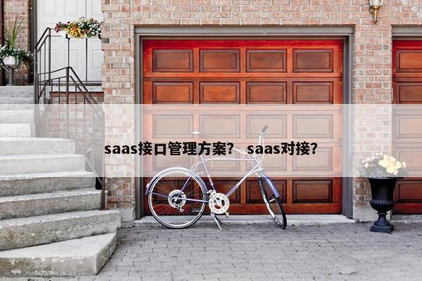saas接口管理方案？ saas对接？