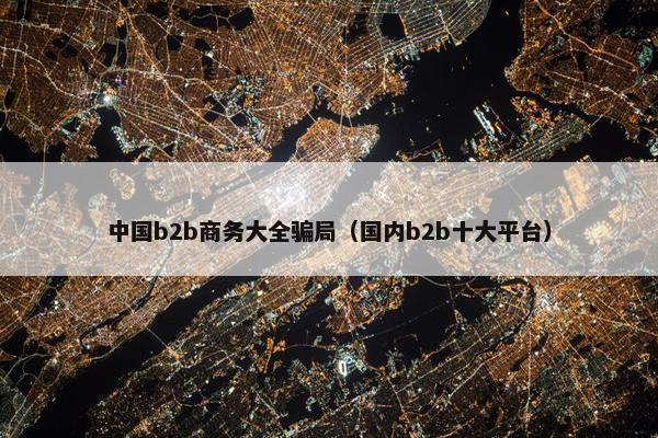 中国b2b商务大全骗局（国内b2b十大平台）