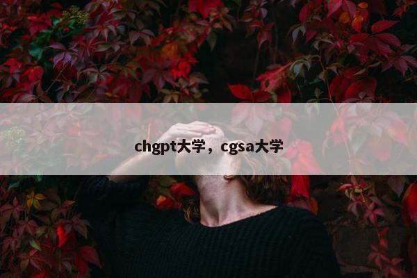 chgpt大学，cgsa大学