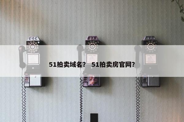 51拍卖域名？ 51拍卖房官网？