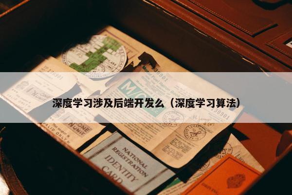 深度学习涉及后端开发么（深度学习算法）