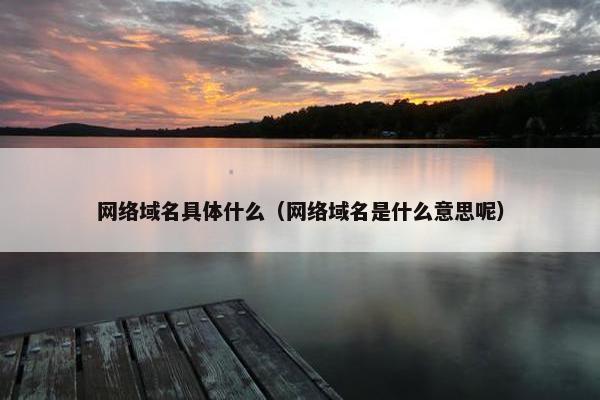 网络域名具体什么（网络域名是什么意思呢）
