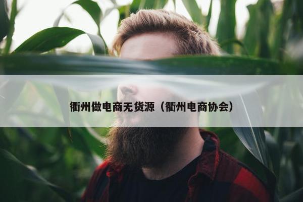 衢州做电商无货源（衢州电商协会）