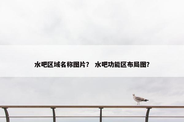 水吧区域名称图片？ 水吧功能区布局图？
