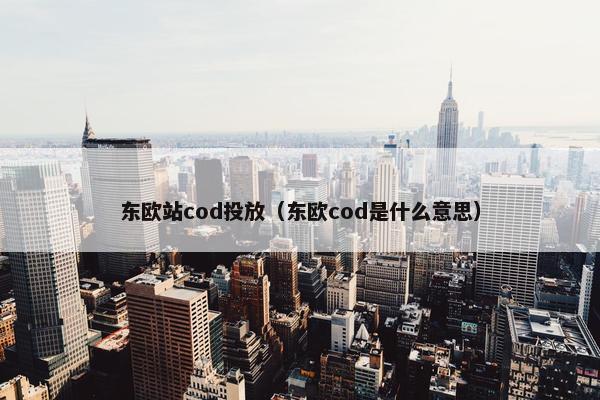 东欧站cod投放（东欧cod是什么意思）