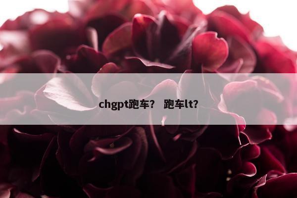 chgpt跑车？ 跑车lt？