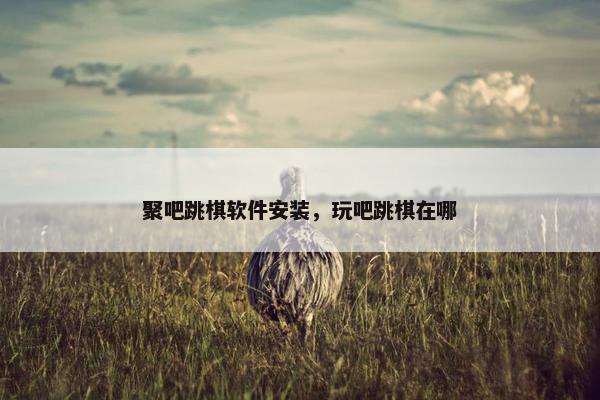 聚吧跳棋软件安装，玩吧跳棋在哪