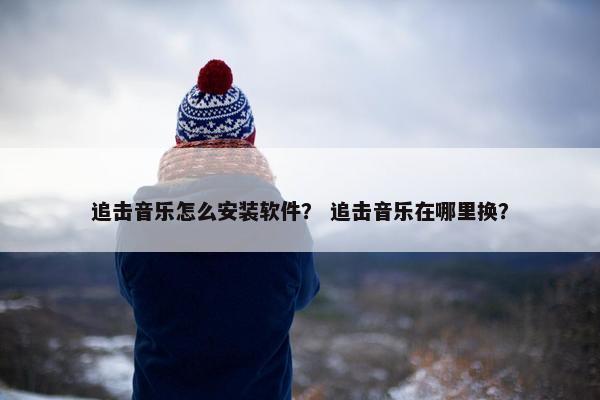 追击音乐怎么安装软件？ 追击音乐在哪里换？
